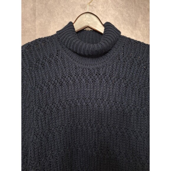 Nordstrom Men's Shop Thick Chunky Knit Turtleneck Sweater Men's XL Wool Blend - Picture 13 of 13